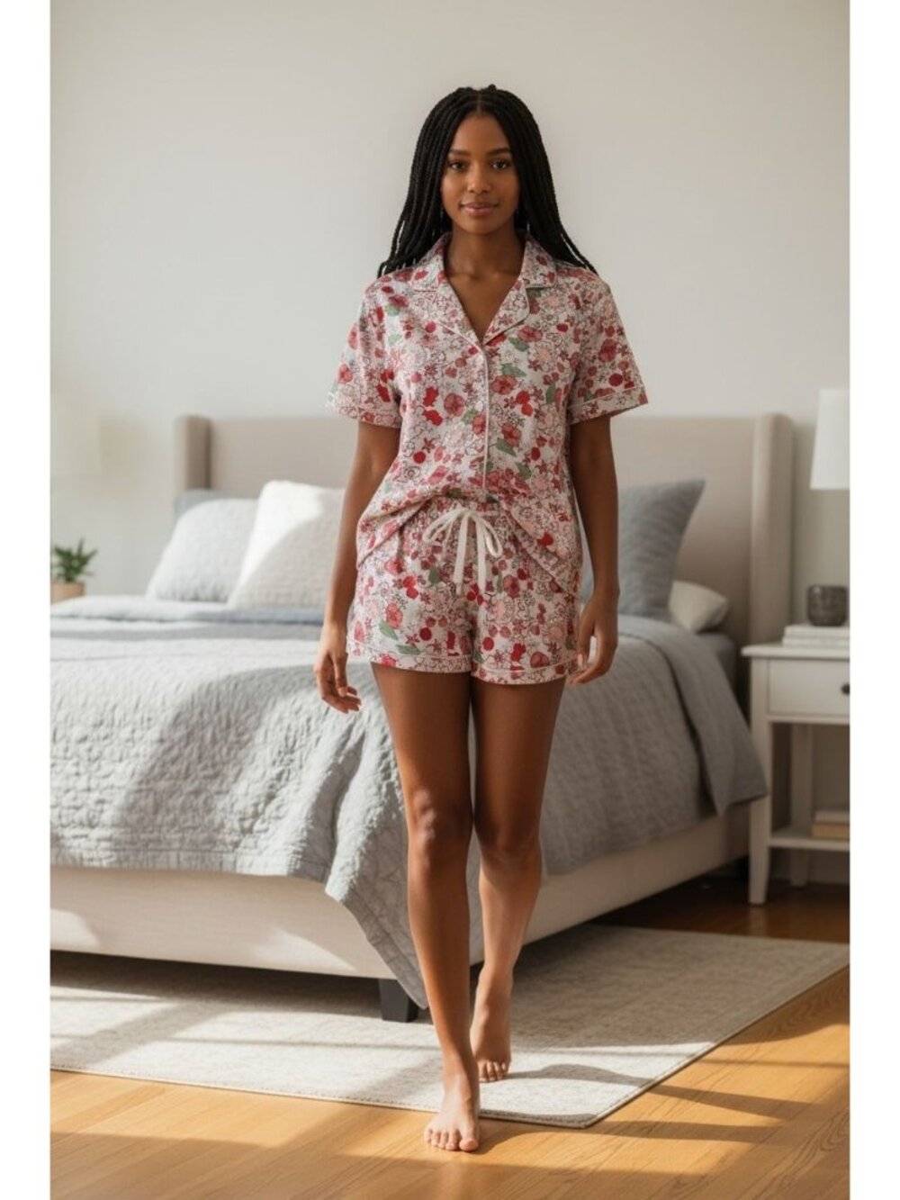 NWT Vera Bradley Womens Floral Pajama Set XL Botanical Print Lightweight